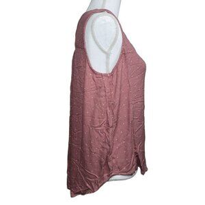 Maurices Sleeveless Button‎ Shirt Hearts Pink Womens Medium